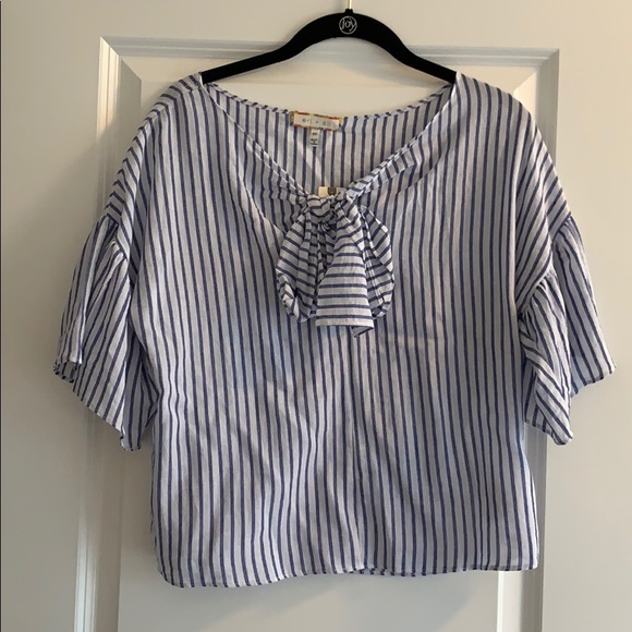 Anthropologie Addie Tie-Neck Blouse NWT - Picture 4 of 6